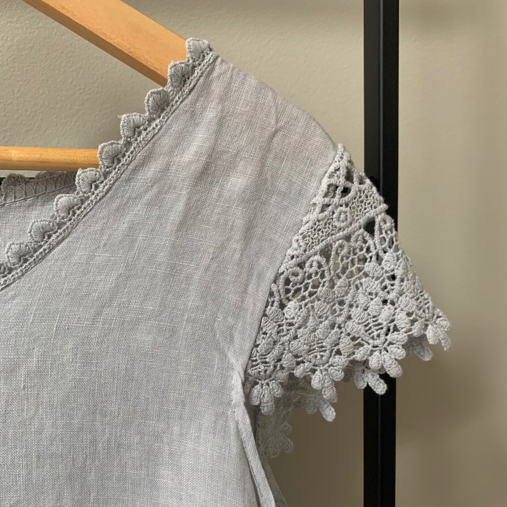 Linen Mini Dress - Picture 6 of 6